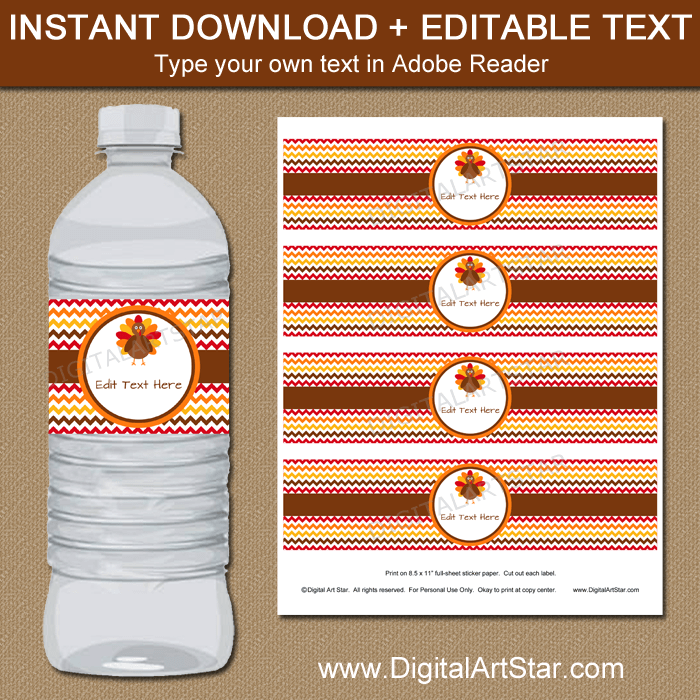 Printable Christmas Water Bottle Labels, Happy Holidays Water Bottle Labels