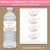 Editable Floral Graduation Water Labels Template Download