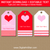 Pink and Red Valentine Tag Template
