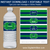 Graduation Water Bottle Stickers - Kelly Green and Navy Blue