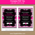 Girl Graduation Party Invitation in Hot Pink, Black, and White