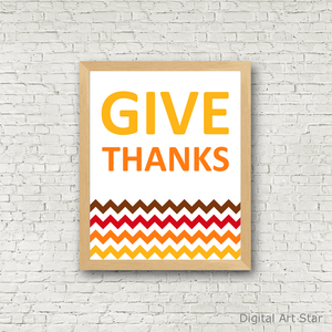 Give Thanks Wall Decor for Thanksgiving