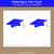Royal Blue and White Graduation Party Banner