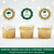 Green and Gold Graduation Cupcake Toppers Decor