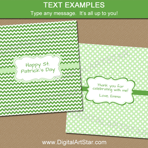 Candy Bar Wrappers for St Patricks Day, Birthday Party Favors, and More