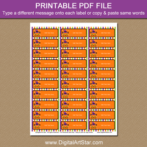 Halloween Address Labels Print at Home Cat Witch Face