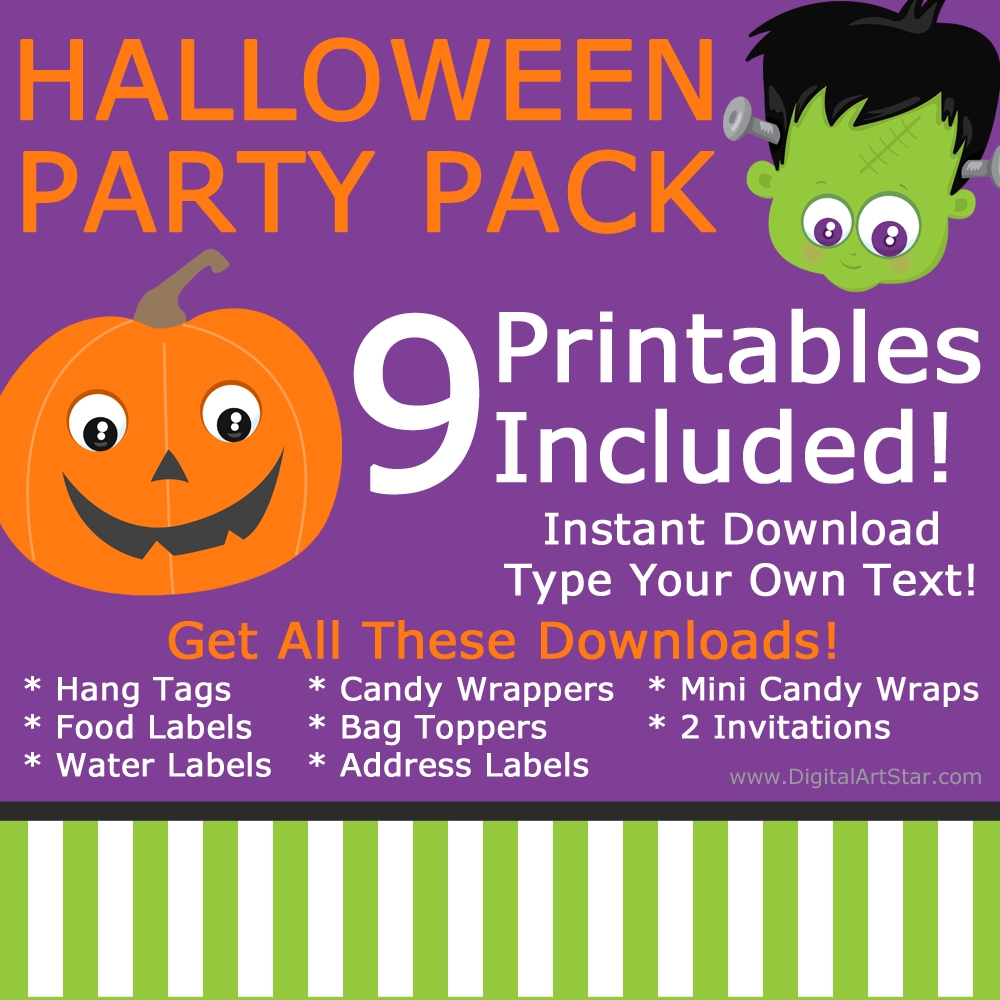 free printable halloween birthday invitations