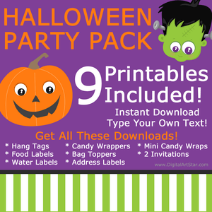 Halloween Themed Party Pack Cute Halloween Party Printables