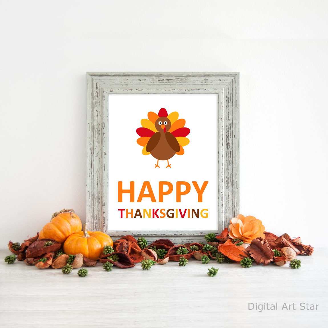 Happy Thanksgiving Printable Wall Art