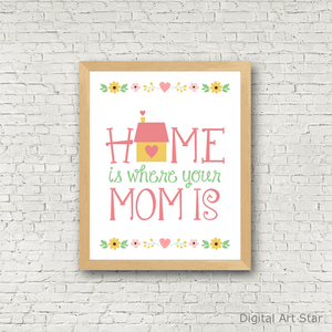 Home Is Where Mom Is - Downloadable Print