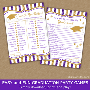 How Well Do You Know the Graduate Game Bundle Purple Gold White