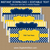 Navy Blue and Yellow Candy Bar Wrapper Template