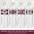 Maroon and Grey Graduation Water Bottle Labels Class of 2023