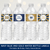 Navy Blue and Gold Water Bottle Labels Printable 50th Birthday Party Decorations Four Designs