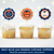 Navy Blue and Orange Graduation Party Decorations Cupcake Toppers