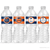 Orange Navy Personalized Graduation Water Bottle Labels