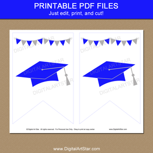 Printable Banner Graduation Party Decorations Personalized