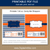 Printable Candy Bar Wrappers Template Navy Blue and Orange