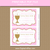 Printable First Communion Invitation Template Pink White Gold