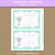 Printable First Holy Communion Invitation Template Mint Green Lavender Silver