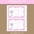 Printable Girl First Holy Communion Invitation Template Pink White Silver