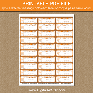 Printable Happy Fall Address Label Template Download