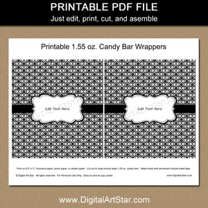 Printable Birthday Candy Wrappers
