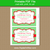 Printable Holiday Invite with Green Chevron