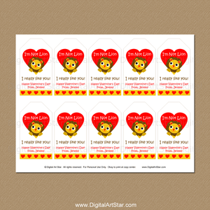 Classroom Valentines Day Gift Tags Printable
