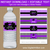 Purple and Black Graduation Water Bottle Labels Polka Dots