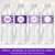 Purple Lavender and Silver Glitter 90th Birthday Water Bottle Labels for Women