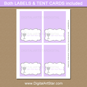 Purple First Communion Place Cards Printables
