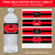 Red and Black High School Graduation Party Supplies Package Printable Water Bottle Labels Template