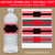 Red and Black Printable Water Bottle Labels