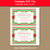 Printable Christmas Invites - Red and Green Chevron