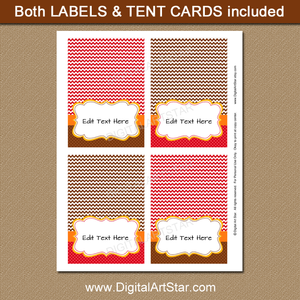 printable fall place cards