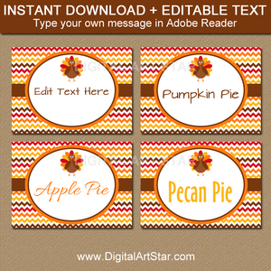 instant download Thanksgiving food tents