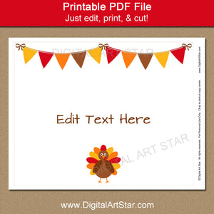 Printable Thanksgiving Sign by Digital Art Star