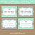 mint and gray candy buffet label template