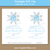 Printable Invitation for Winter Baby Shower, Winter Wedding, Snowflake Party