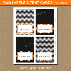 instant download halloween candy buffet labels